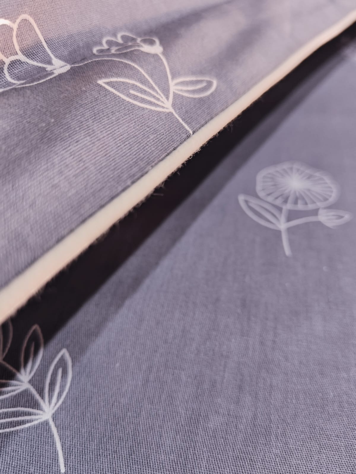 Lavender Bloom – 210 TC Pure Cotton Bedsheet Set