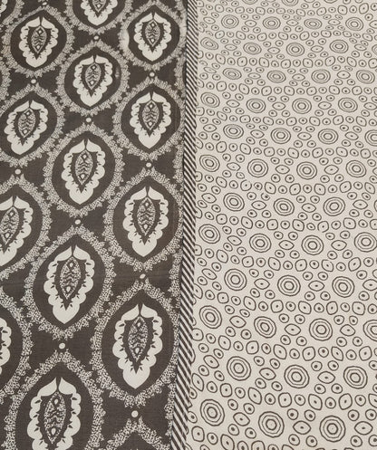 Charcoal Charm Reversible Dohar – Grey & Ivory