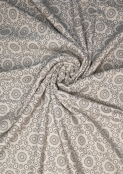 Charcoal Charm Reversible Dohar – Grey & Ivory