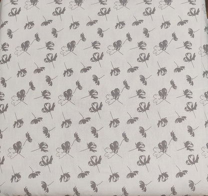 Grey Bloom Reversible Dohar – Grey & White