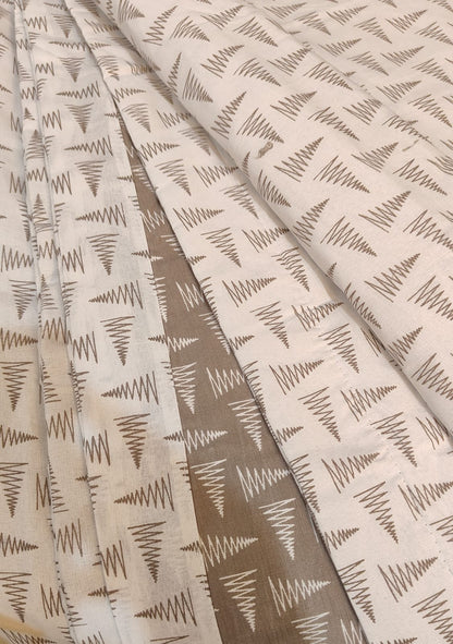 Taupe Grove Reversible Dohar – Taupe & Ivory | 100% Cotton