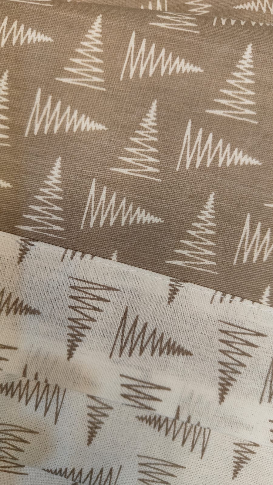 Taupe Grove Reversible Dohar – Taupe & Ivory | 100% Cotton