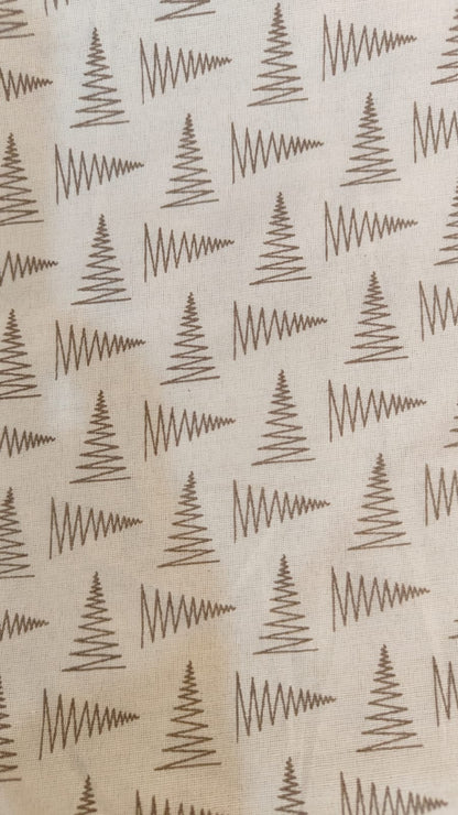 Taupe Grove Reversible Dohar – Taupe & Ivory | 100% Cotton