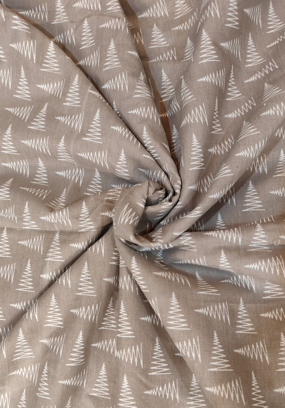 Taupe Grove Reversible Dohar – Taupe & Ivory | 100% Cotton