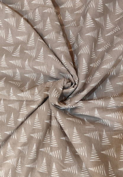 Taupe Grove Reversible Dohar – Taupe & Ivory | 100% Cotton