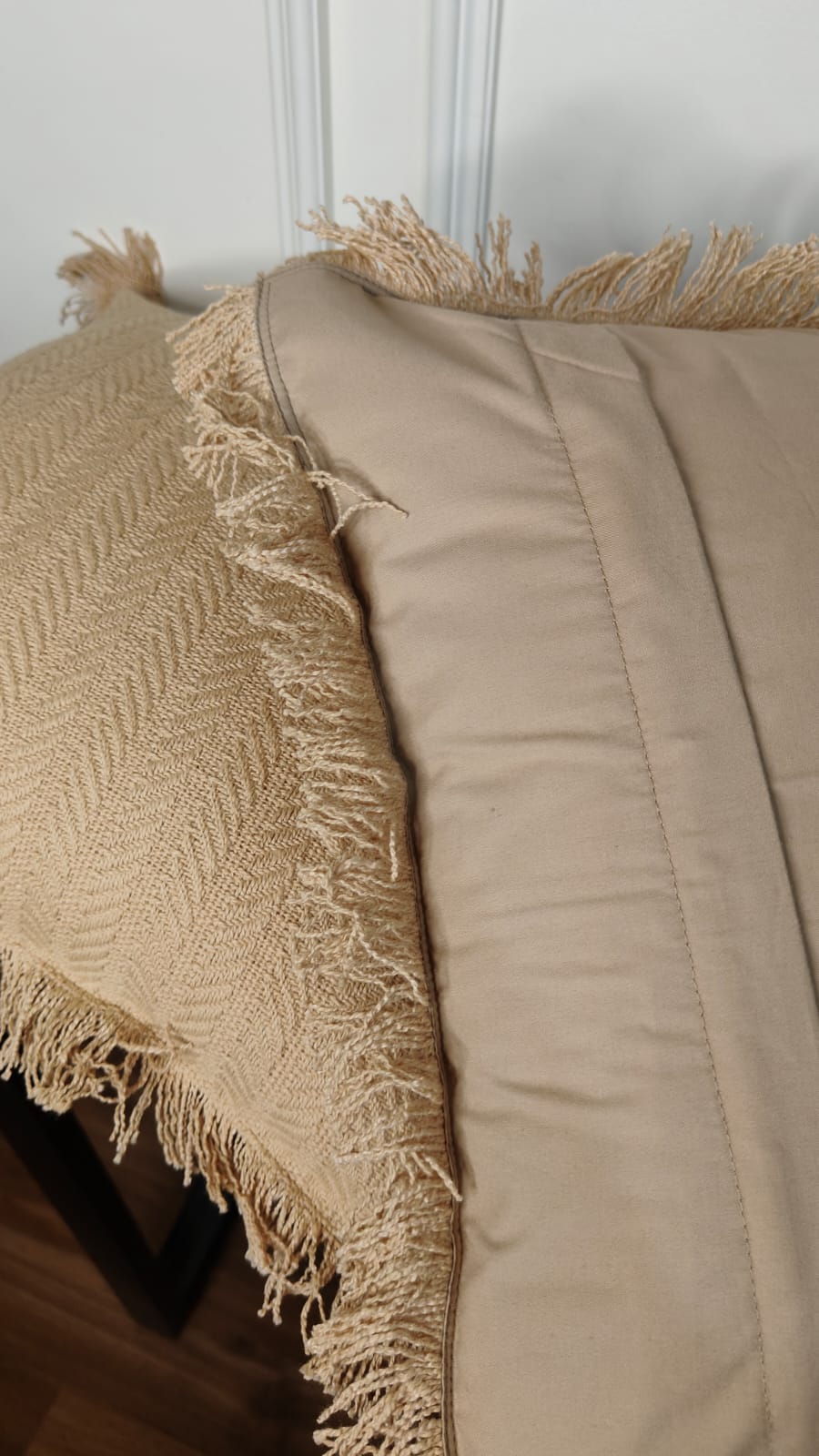 Sable Tufted Fringe Cushion (Set Of 2)