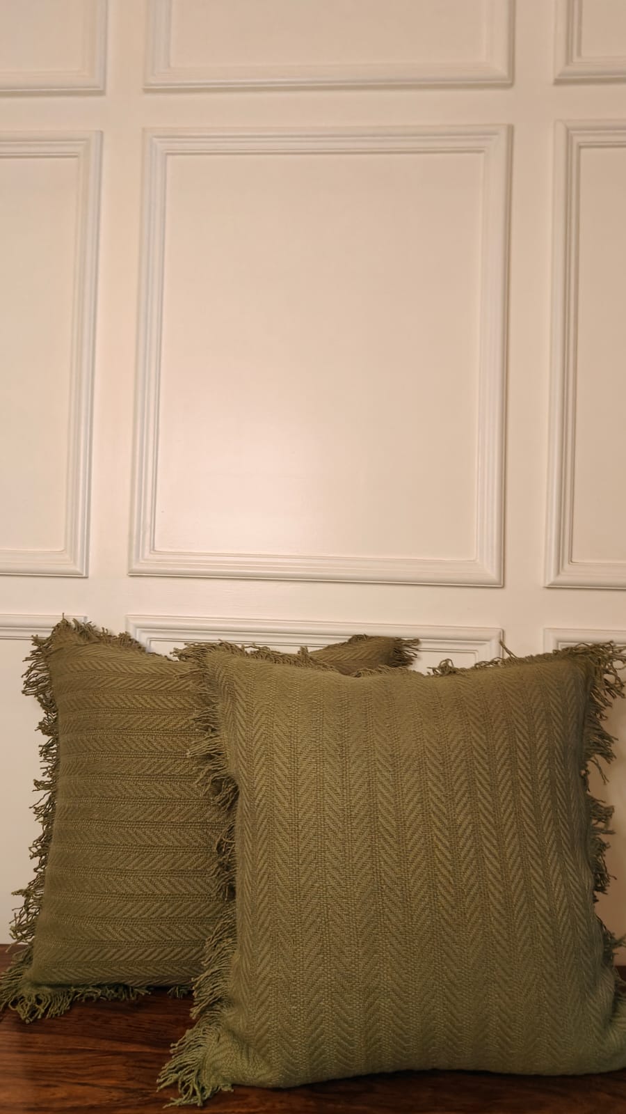 Sage Tufted Fringe Cushion (Set of 2)