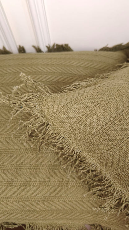 Sage Tufted Fringe Cushion (Set of 2)