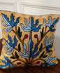 Chinar Breeze – Kashmiri Hand-Embroidered Cushion Cover