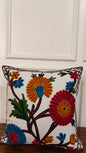 Marigold Burst – Contemporary Kashmiri Embroidered Cushion Cover