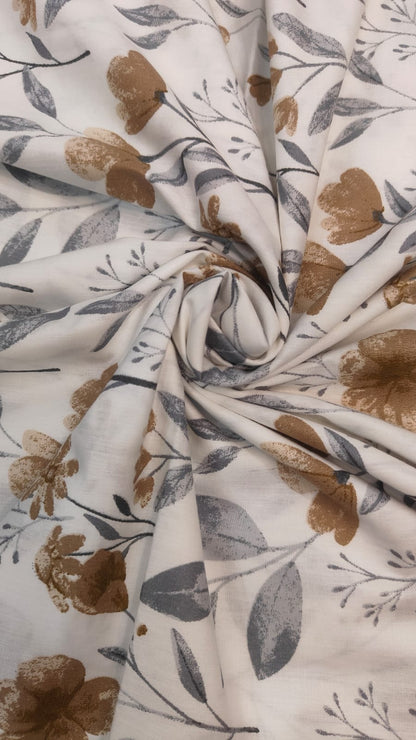 Autumn Flora – 300 TC Pure Cotton Bedsheet Set