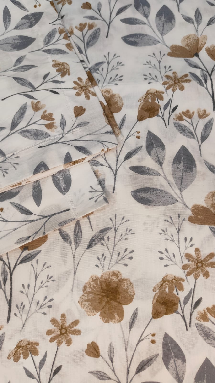 Autumn Flora – 300 TC Pure Cotton Bedsheet Set