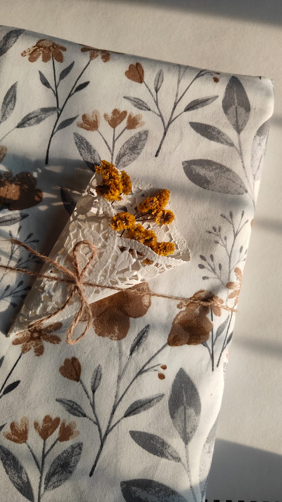 Autumn Flora – 300 TC Pure Cotton Bedsheet Set