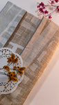 Dune Echo – 210 TC Pure Cotton Bedsheet Set with Sage Piping