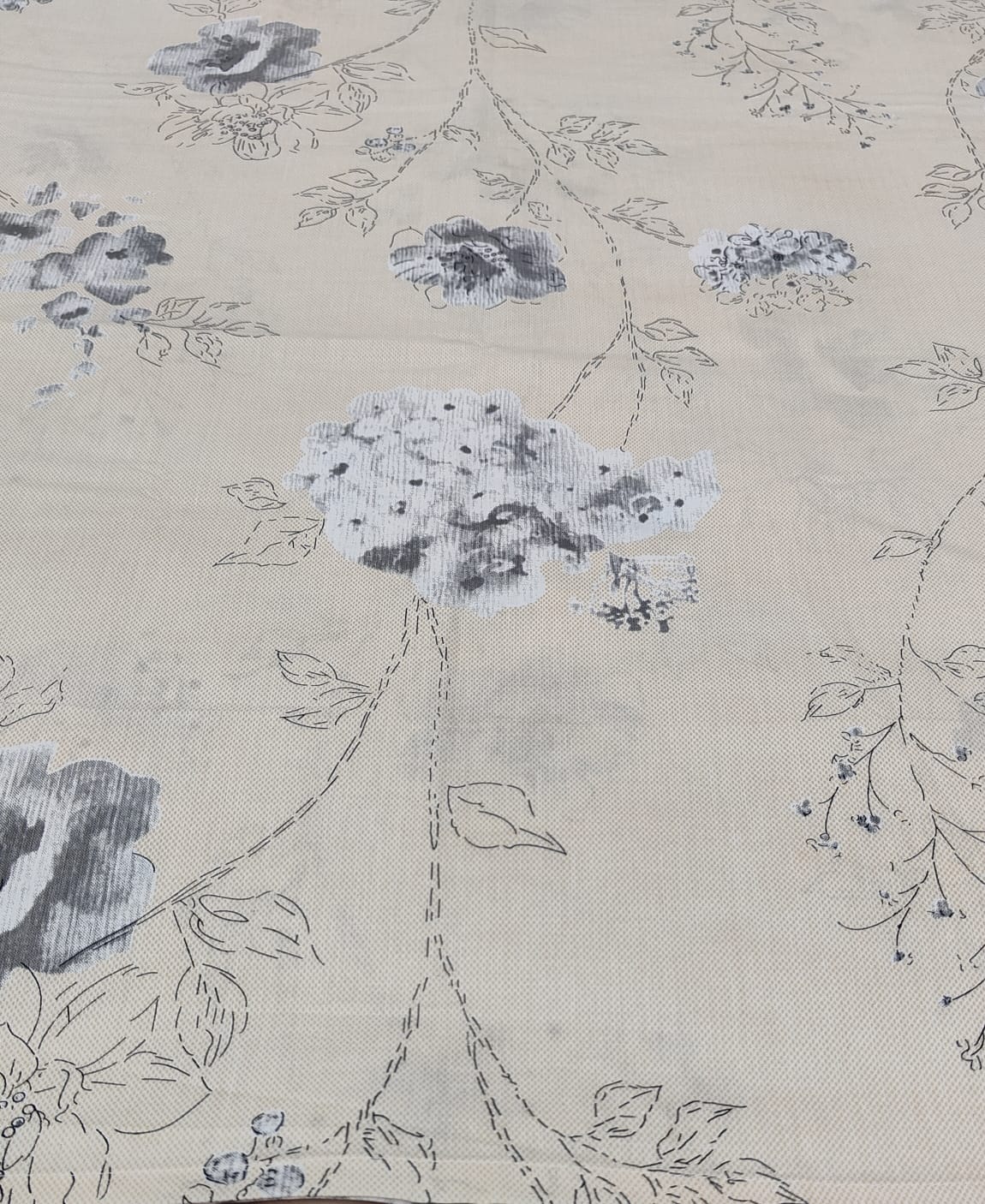 Muted Bloom – 210 TC Percale Cotton Bedsheet Set