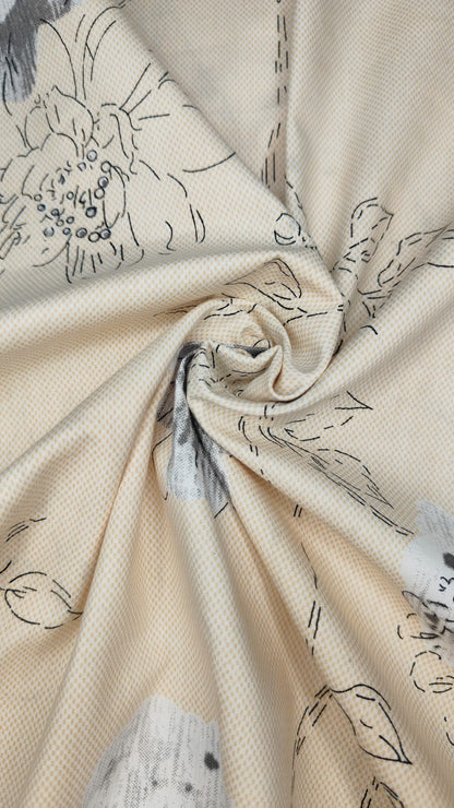 Muted Bloom – 210 TC Percale Cotton Bedsheet Set