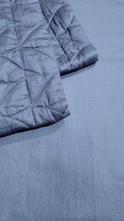Midnight Bloom – 400 TC Quilted Pillow Covers