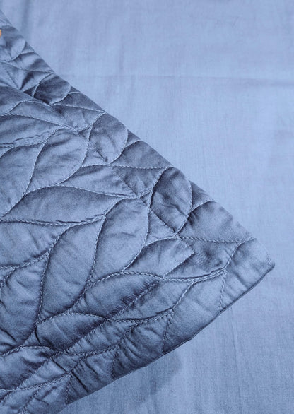 Midnight Bloom – 400 TC Quilted Pillow Covers