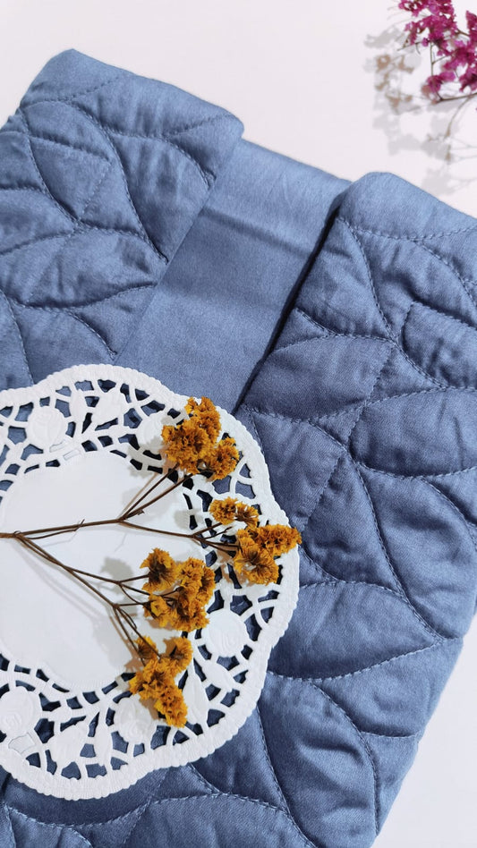 Midnight Bloom – 400 TC Quilted Pillow Covers