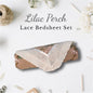 Lilac Perch – Lace Bedsheet Set (108×108")
