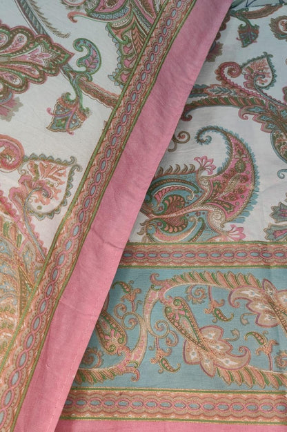 Gulbahar – Pastel Paisley Bedsheet Set (95×108")