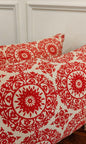 Crimson Bloom Cushion Cover Set (Set of 2)