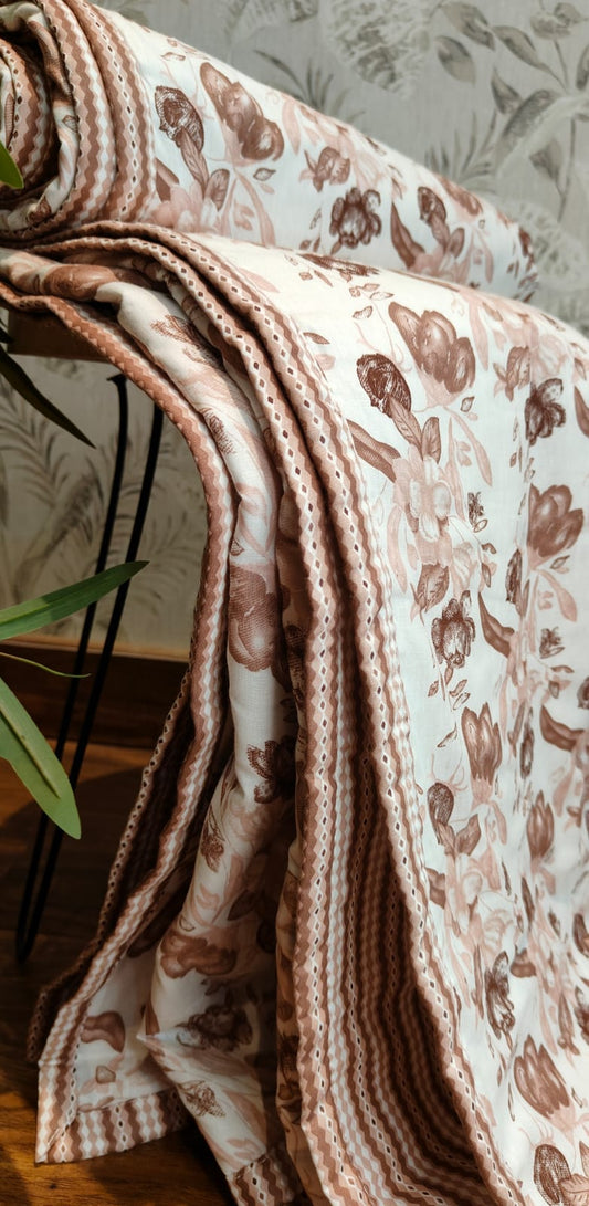 Blush Bloom – Super Soft AC Dohar (King Size)